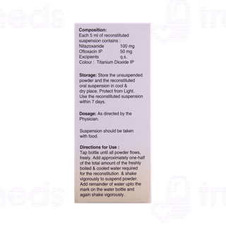 Nizonide-o 100/50 MG Suspension 50 ML