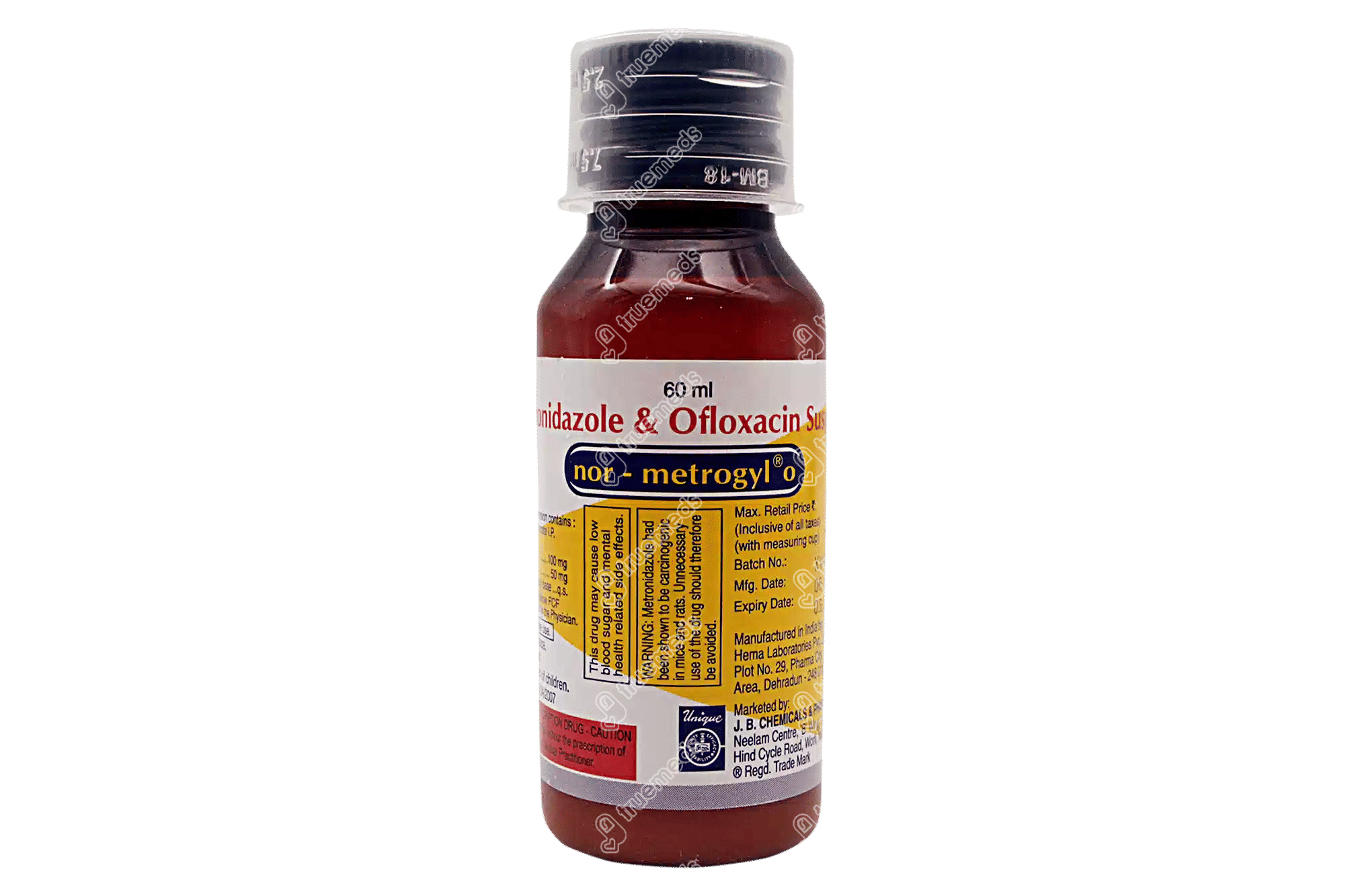 Nor Metrogyl O 50/100 MG Suspension 60 ML Order Nor Metrogyl O 50/100
