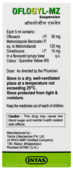 Oflogyl Mz Mango Flavour Suspension 30ml