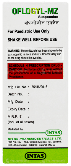 Oflogyl Mz Mango Flavour Suspension 30ml