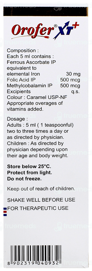 Orofer Xt + Orange Cool Flavour Suspension 200ml