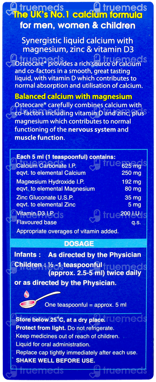 Osteocare Orange Flavour Suspension 200ml