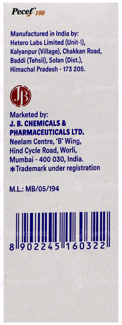 Pecef 100 Suspension 30ml Pecef 100 Suspension 30ml