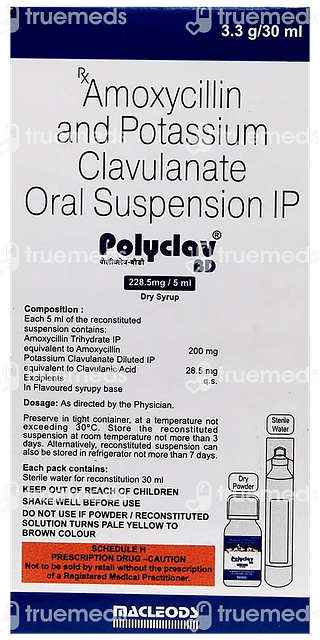 Polyclav Bd 228.5mg Dry Syrup 30ml