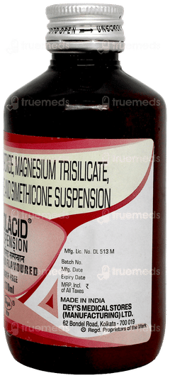 Solacid Aniseed Flavour Sugar Free Suspension 170Ml