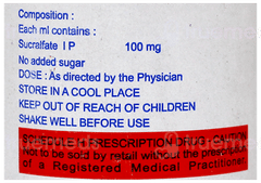 Sucral Kid Suspension 100Ml