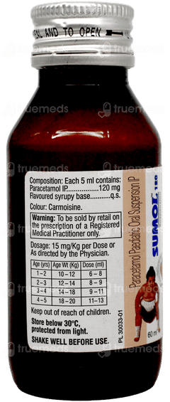 Sumol 120 Strawberry Flavour Suspension 60Ml