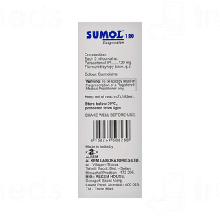 Sumol 120 Strawberry Flavour Suspension 60ml