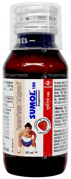 Sumol 120 Strawberry Flavour Suspension 60Ml Sumol 120 Strawberry Flavour Suspension 60Ml