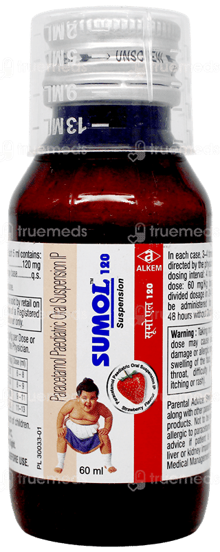 Sumol 120 Strawberry Flavour Suspension 60Ml