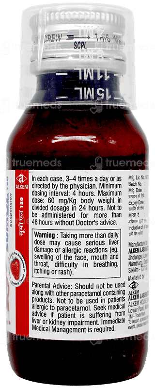Sumol 120 Strawberry Flavour Suspension 60Ml