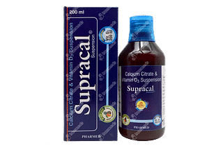 Supracal 100 Mg/200iu Suspension 200 ML