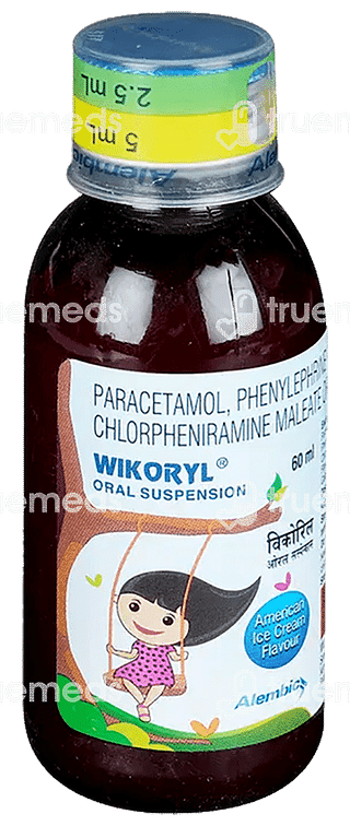 Wikoryl 125/5/1 MG Suspension 60 ML