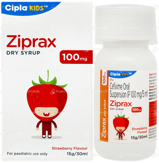 Ziprax 100mg Strawberry Flavour Dry Syrup 30ml