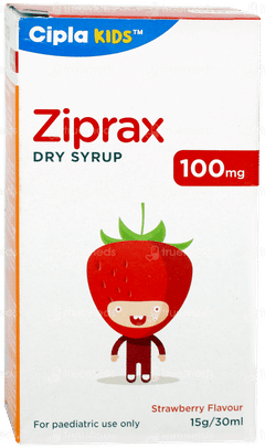 Ziprax 100mg Strawberry Flavour Dry Syrup 30ml