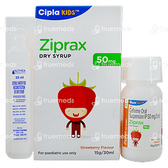 Ziprax 50mg Strawberry Flavour Dry Syrup 30ml