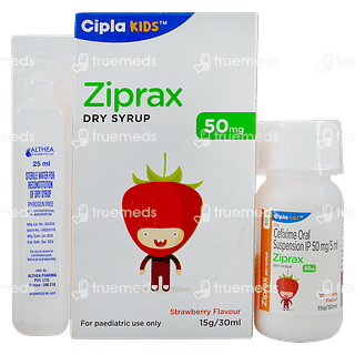 Ziprax 50 MG Strawberry Dry Syrup 30 ML