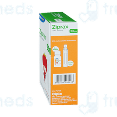 Ziprax 50mg Strawberry Flavour Dry Syrup 30ml