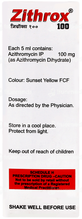 Zithrox 100 Readyuse Suspension 15ml