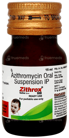 Zithrox 100 Readyuse Suspension 15ml