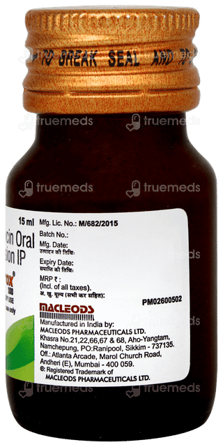 Zithrox 100 Readyuse Suspension 15ml