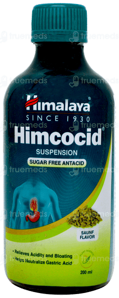 Himalaya Himcocid Saunf Flavor Sugar Free Suspension 200ml Himalaya Himcocid Saunf Flavor Sugar Free Suspension 200ml