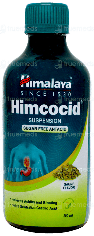 Himalaya Himcocid Saunf Flavor Sugar Free Suspension 200ml