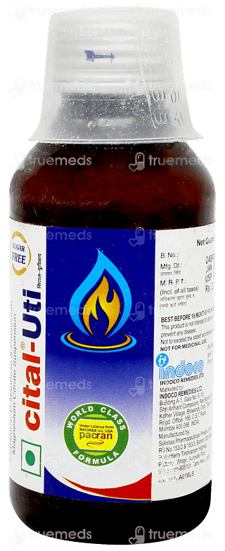 Cital Uti Sugar Free Suspension 100ml