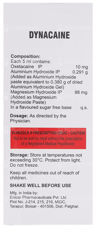 Dynacaine Suspension 200 ML
