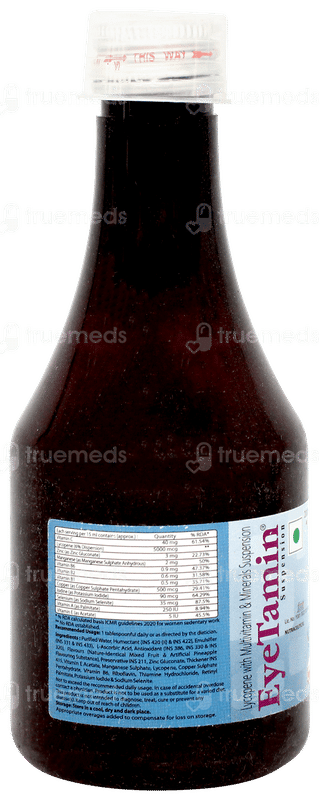 Eyetamin Sugar Free Suspension 200ml