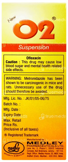 O2 New Mango Flavour Suspension 60ml