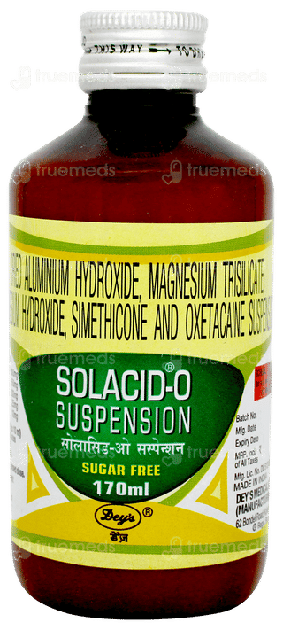 Solacid O Sugar Free Suspension 170ml