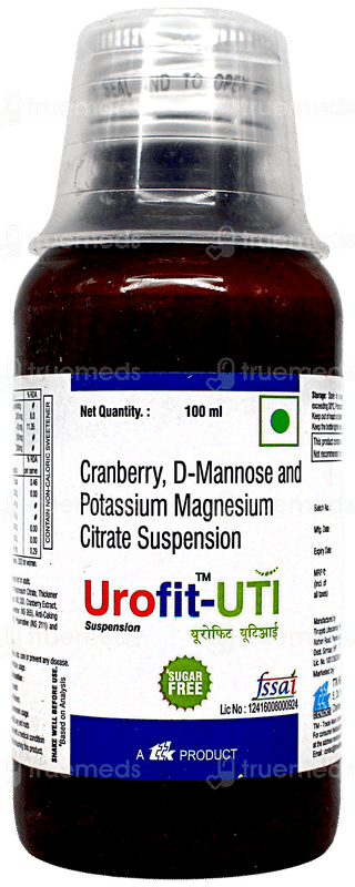 Urofit Uti Sugar Free Suspension 100Ml
