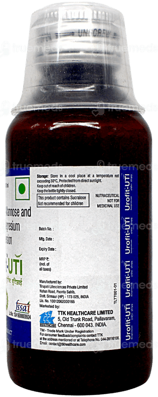 Urofit Uti Sugar Free Suspension 100Ml