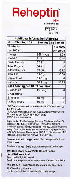 Reheptin Rf Mango Flavour Suspension 200ml