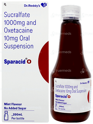 Sparacid O Mint Flavour No Added Sugar Suspension 200ml