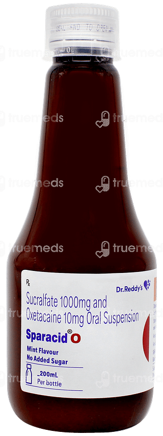 Sparacid O Mint Flavour No Added Sugar Suspension 200ml