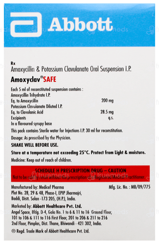 Amoxyclav Safe Suspension 30Ml