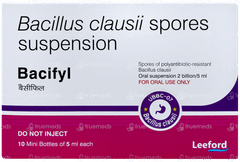 Bacifyl 10 Mini Bottles Of 5ml Suspension Bacifyl 10 Mini Bottles Of 5ml Suspension