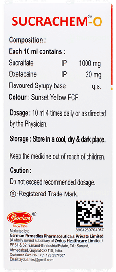 Sucrachem O Sugar Free Suspension 200ml Sucrachem O Sugar Free Suspension 200ml