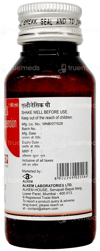 Aldigesic P Suspension 60Ml
