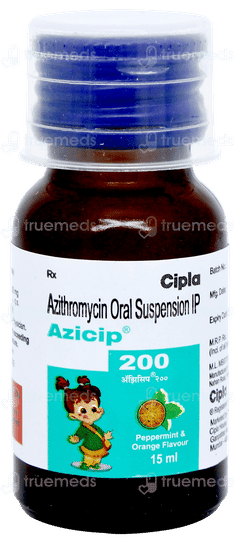 Azicip 200 Peppermint & Orange Flavour Suspension 15ml Azicip 200 Peppermint & Orange Flavour Suspension 15ml