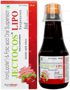 Jectocos Lipo Strawberry Flavour Suspension 150ml