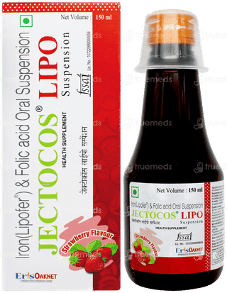 Jectocos Lipo Strawberry Flavour Suspension 150ml