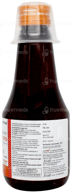 Jectocos Lipo Strawberry Flavour Suspension 150ml