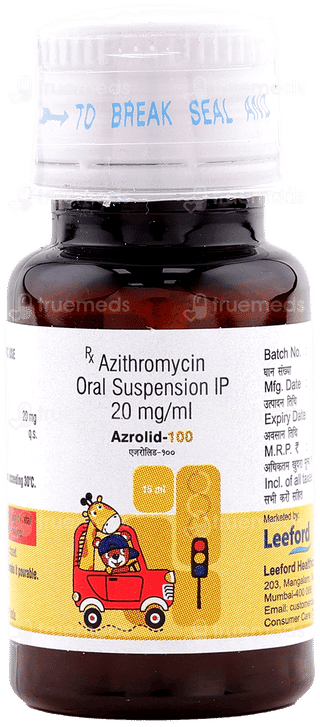 Azrolid 100 Suspension 15Ml