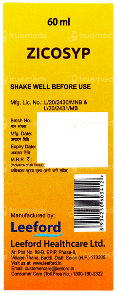 Zicosyp Solution 60ml