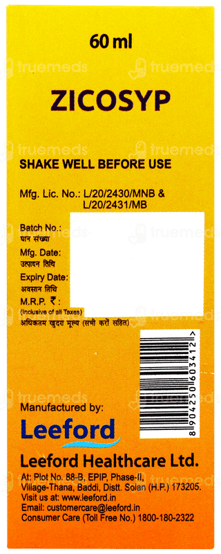 Zicosyp Solution 60ml