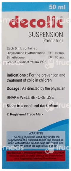 Decolic Vanilla Flavoured Suspension 50ml