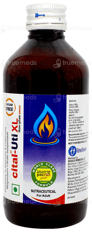 Cital Uti Xl Sugar Free Suspension 200ml